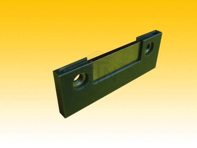 Door guide 100 x 36,2 x 7,6 mm, inner part, steel galvanized, slider ETN-HM-1000, 2 x tapped holes M8