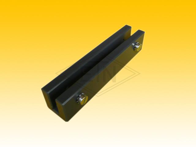Insert EMU 10 PE, for rail 10 mm, 140 x 29,2 x 30,3 mm, ETN-HM-1000, with 4 fastening screws out of brass including lock washer