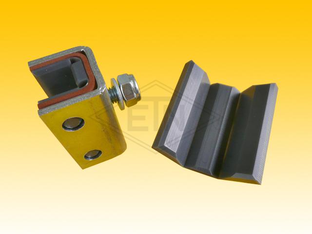 Unit L7 / BFK 10 / PEC, 65 x 36 x 33 mm, steel - cell VU® - PE, bolt M10, guide holder galvanized