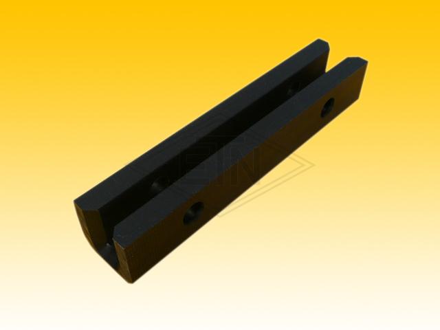 Insert EMU 10 PE, with 4 bore-holes, for rail 10 mm, 146 x 26 x 29 mm, ETN-HM-1000