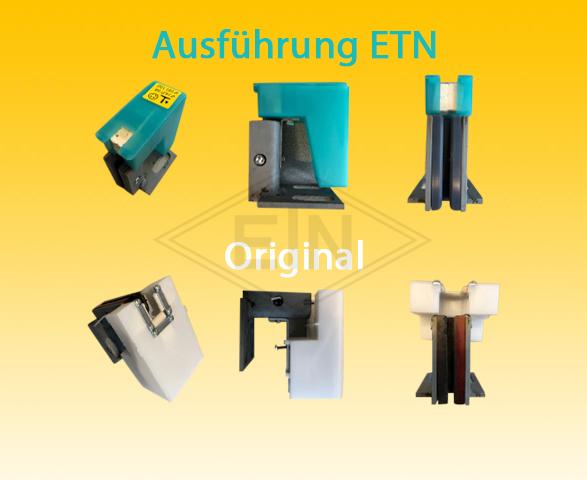 Lubricador de raíles ETN - S, para raíl 5-10 mm, 40 x 90 x 100 de altura