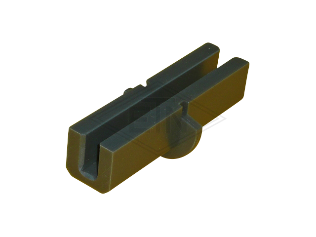 Einlage 8 PE, U-Profil, mit Bund, Schiene 8 mm, 121 x ø 52 mm