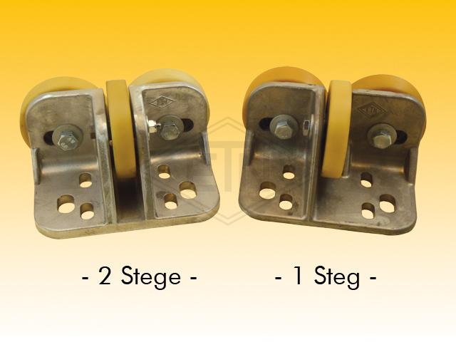 Rolle VSL ø100/15 x 20 mm VU 80°/St. + Bundbuchsen FK1-4 Stichmaßrolle weich