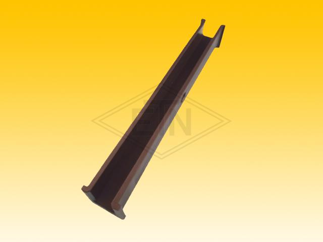 Insert 16 PE, U-profile with bund, for rail 16 mm, 222 x 30/24 x 31/27,5 mm