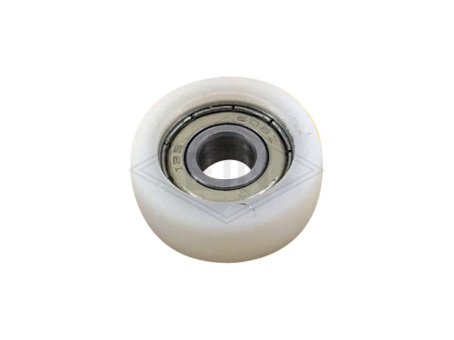 Roller PU 93° ø 28/8 x 11 mm, 1 x ball bearing 608 ZZ
