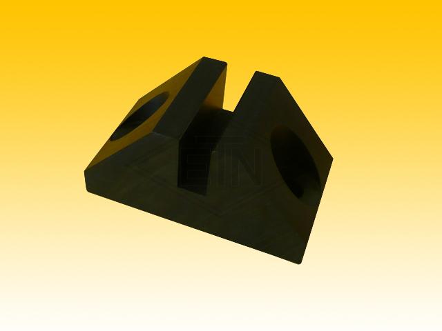 Guide holder 74 x 40 x 36,5 mm, for rail 9 mm, out of ETN-HM-1000