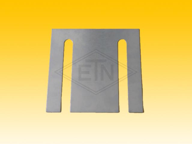 Fill plate for guide holder HSM 140 x 140 x 1 mm, steel, galvanized