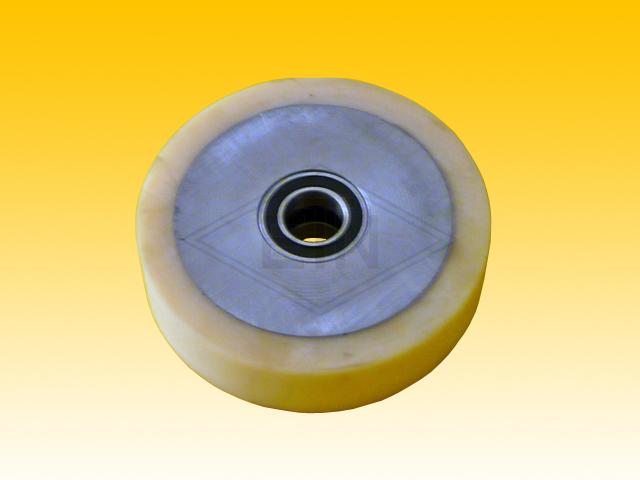Roller VSL ø 150/25 x 38 mm VU 93° / steel core, 2 x ball bearings 6005 2RS, snap-ring