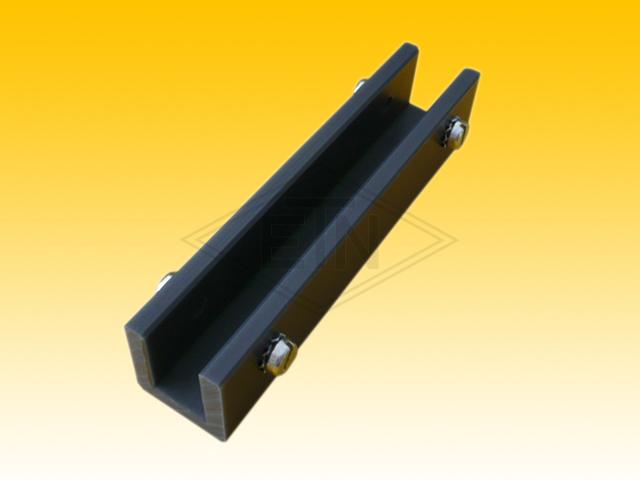 Insert EMU 12 PE, for rail 12 mm, 140 x 29,2 x 30,3 mm, ETN-HM-1000, with 4 fastening screws out of brass including lock washer
