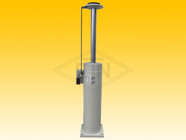 Hydraulic buffer H6, ø 50 x 425 mm, height 1.065 mm, hydraulic system with switch for lifts up to 2,5 m/s nominal speed, according to EN 81 - 20/50 : 2014, EN 81 - 1/2 1998+A3; 2009 
with operatio...