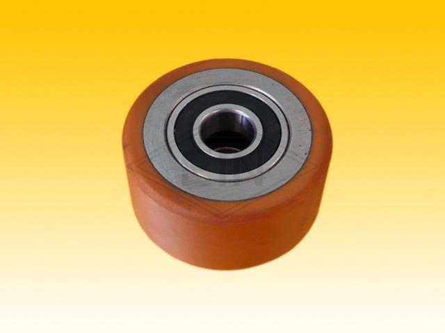 Roller VSL ø 80/20 x 40 mm VU 96° / steel-core, 2 x ball bearings 6204 2RS, covering cylindrical overwinded