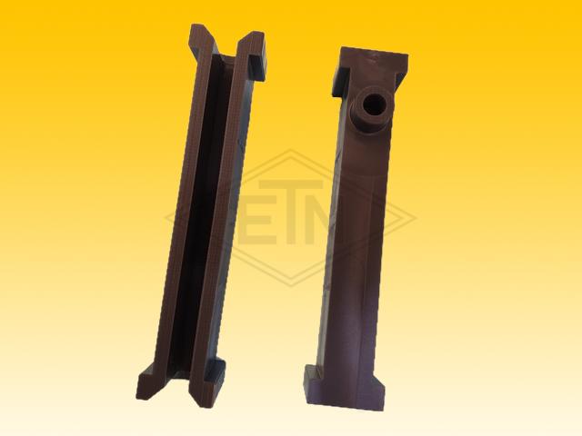 Insert 8 PE, U-Profil with bund, for rail 8 mm, 150/130 x 30/20 x 43/32 mm, ETN-HM-1000