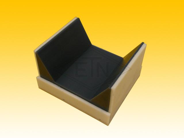 Insert for round rail 75 x 85 x 50 mm, ETN-HM-1000, coated with Cell VU 24-40