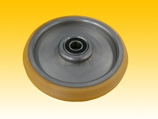Roller VSL ø 200/20 x 35/11 mm VU 93° / steel core, 2 x ball bearings 6204 2RS, covering conical
