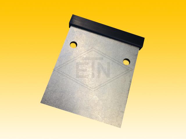 Door guide 100 x 120 x 11 mm, inner part steel galvanized, slider ETN-HM-1000, 2 x hole ø 9 mm