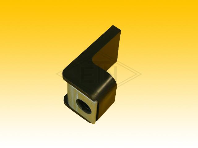 Guía para puerta PA6 47 x 27 x 30 mm Con placa de inserción “Meiller”