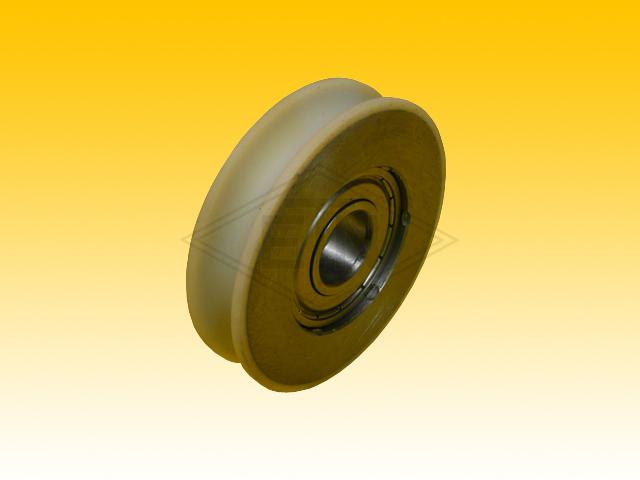 Door roller VSL ø 70/60/17 x 16 mm,  Vulkollan ® 96° Shore A, 1 x ball bearing 6203 ZZ, pressed