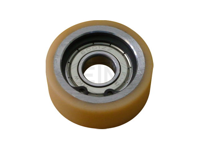 Roller VSL ø 40/12 x 16 mm VU 93° / steel-ring, 1 x ball bearing 6001 ZZ, snap-ring